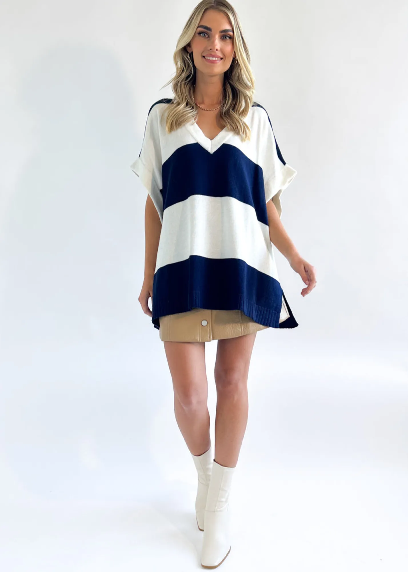 Women Gingham & Heels Basic Tops>Anggie Knit Vest