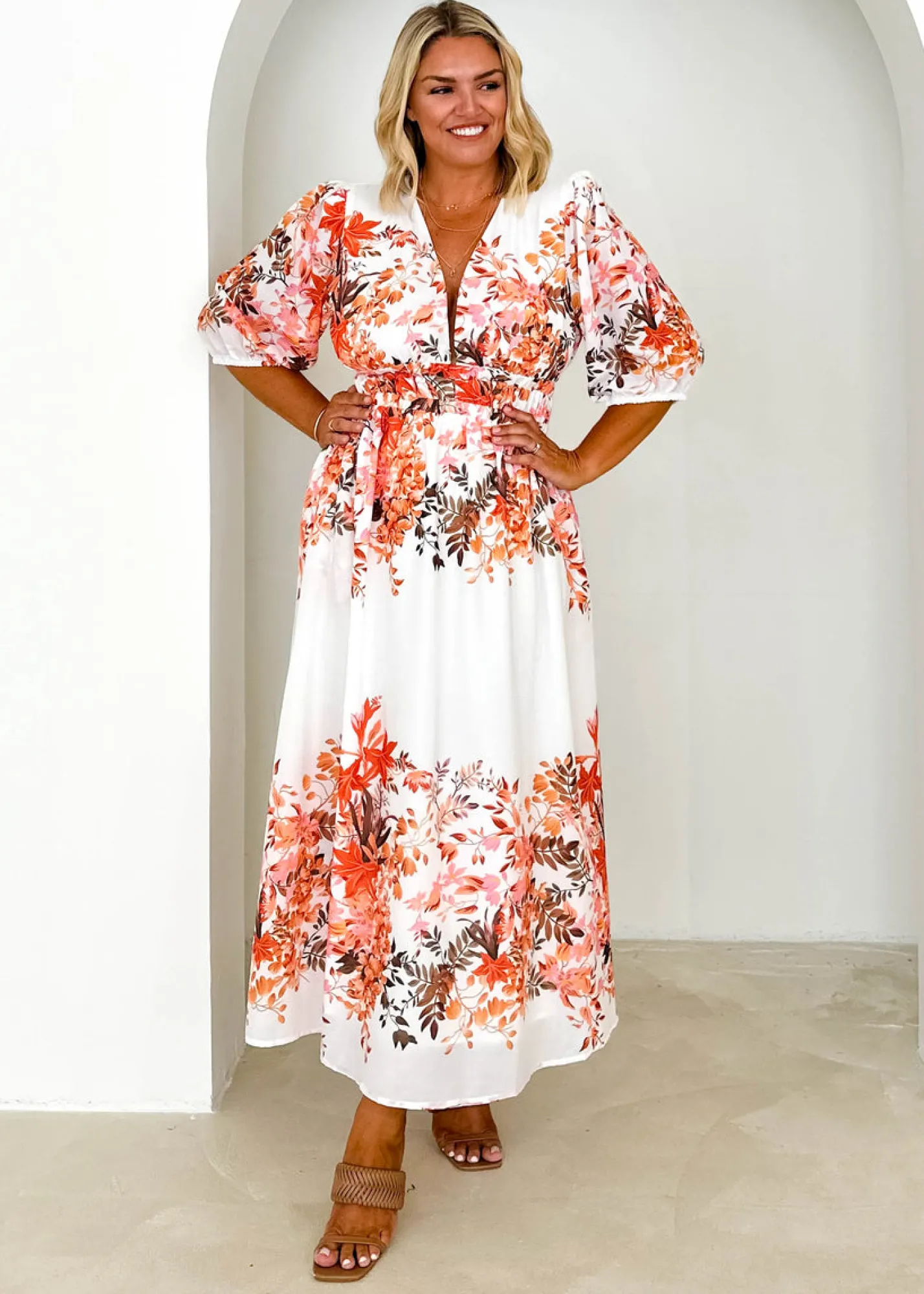Women Gingham & Heels Maxi>Angiea Maxi Dress
