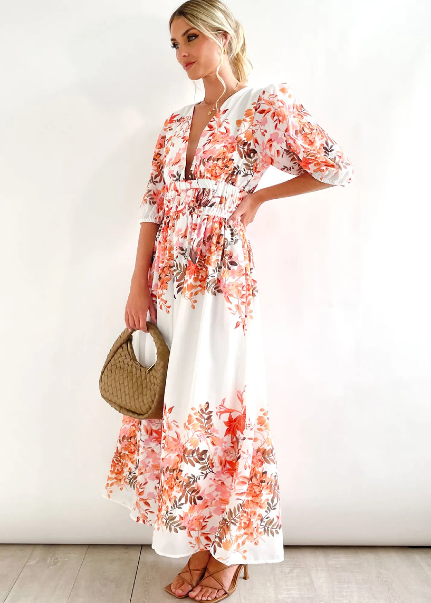 Women Gingham & Heels Maxi>Angiea Maxi Dress
