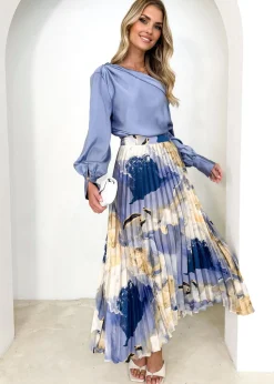 Women Gingham & Heels Blouses>Anka One Shoulder Blouse