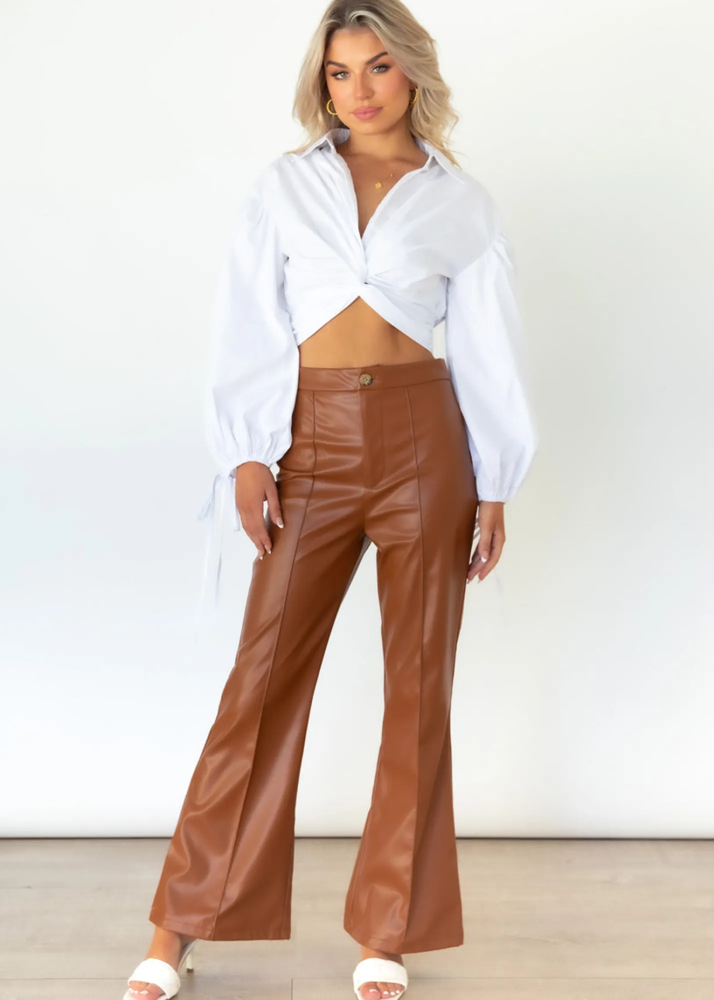 Women Gingham & Heels Pants>Anoki Pu Pants