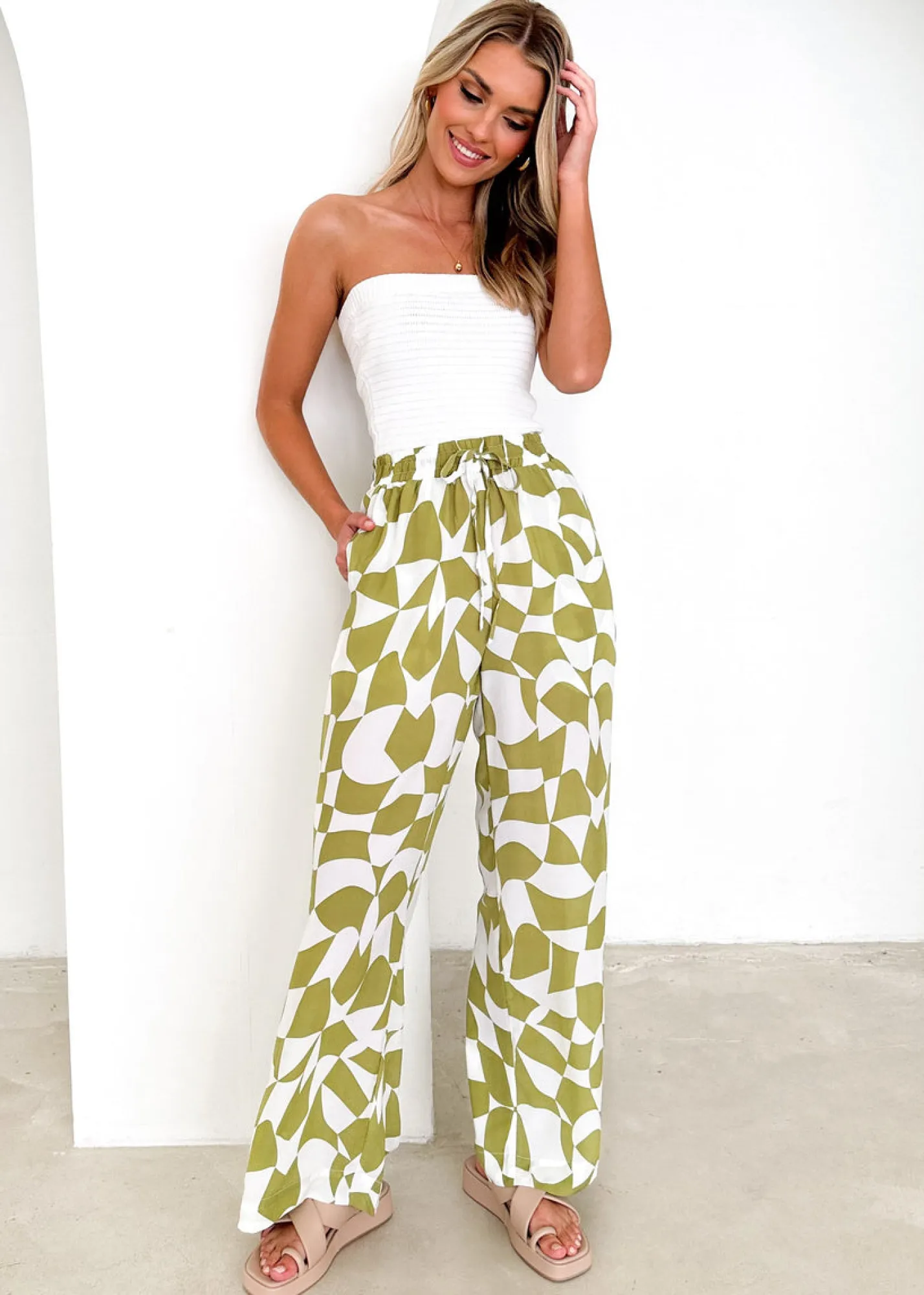 Women Gingham & Heels Pants>Antonella Pants