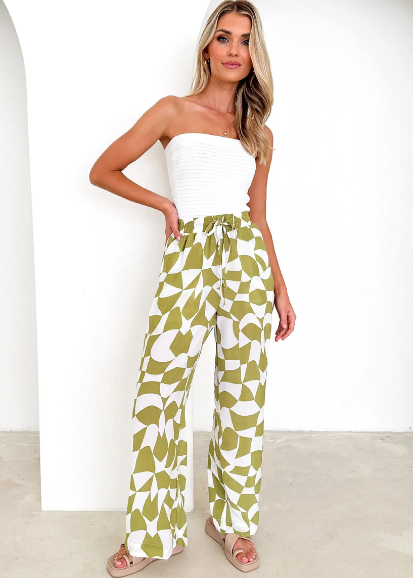 Women Gingham & Heels Pants>Antonella Pants
