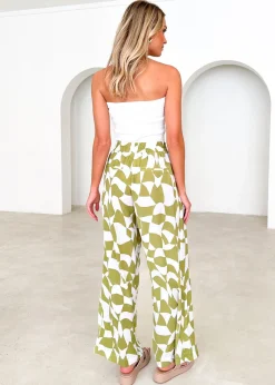 Women Gingham & Heels Pants><noscript><img width=
