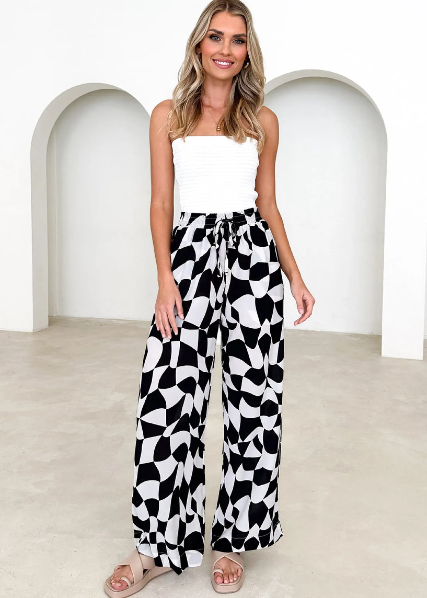 Women Gingham & Heels Pants>Antonella Pants