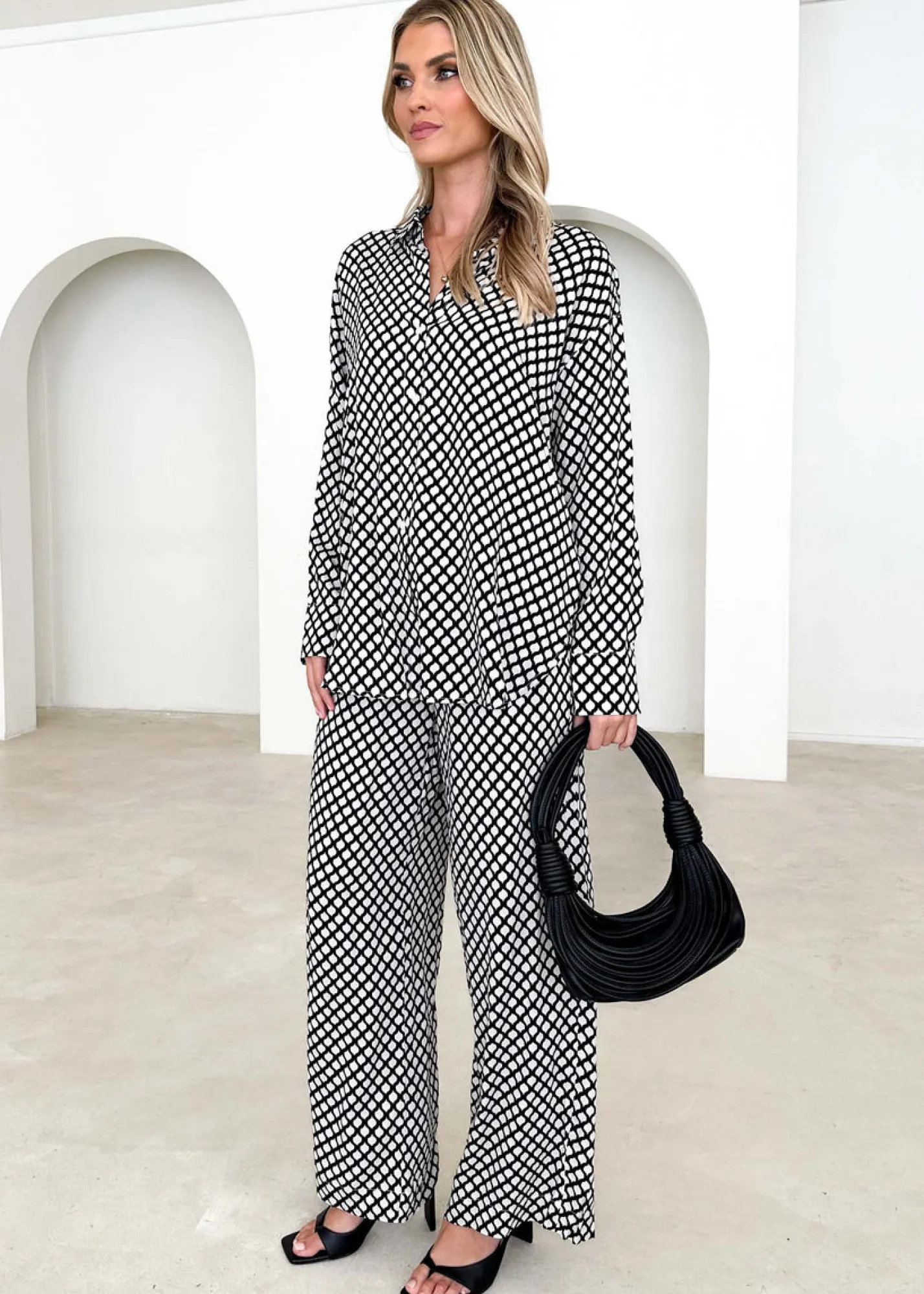 Women Gingham & Heels Sets>Antonella Shirt