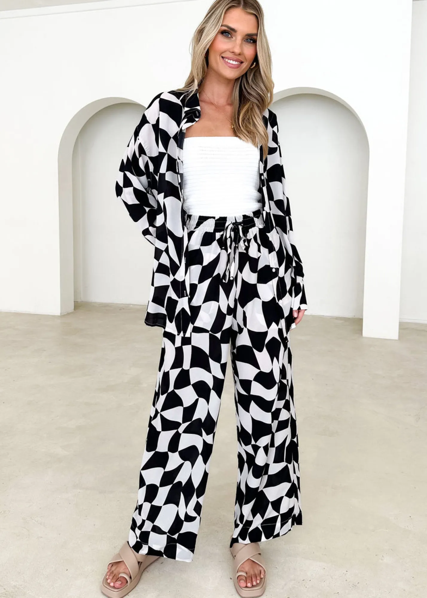 Women Gingham & Heels Sets>Antonella Shirt
