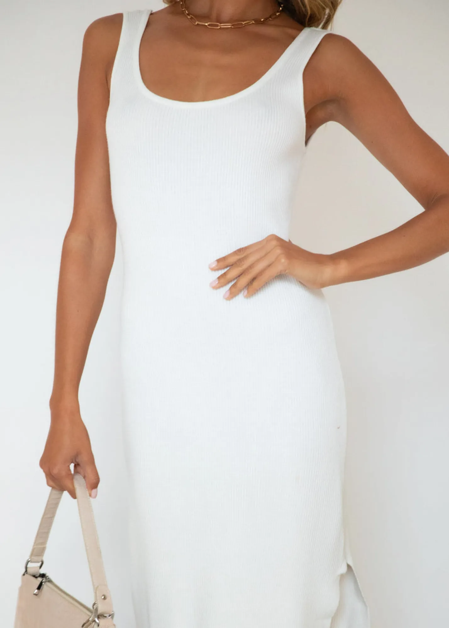 Women Gingham & Heels Knit Dresses>Aspley Knit Midi Dress