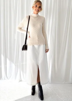 Women Gingham & Heels Basic Tops>Aubrey Knit Top