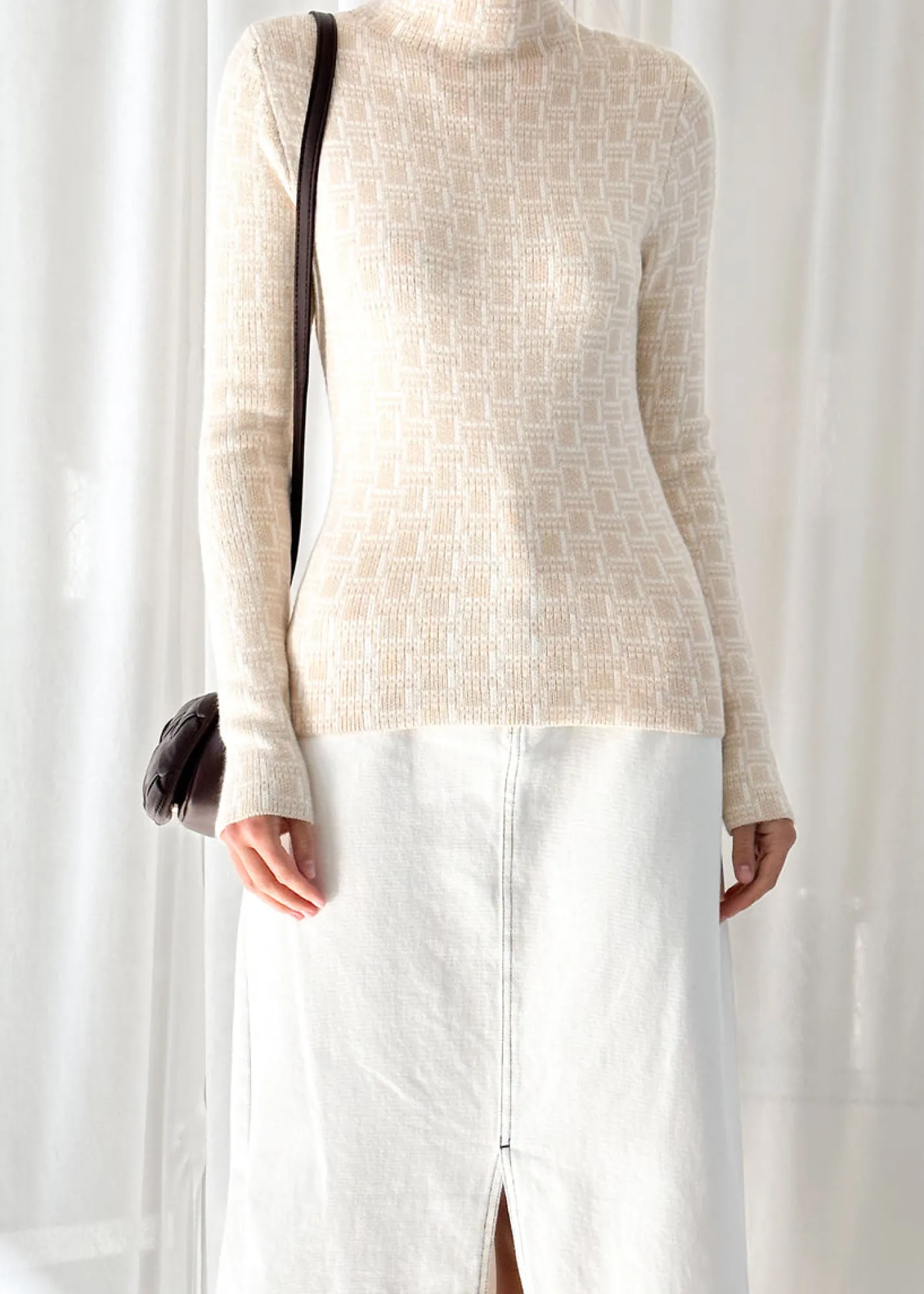 Women Gingham & Heels Basic Tops>Aubrey Knit Top