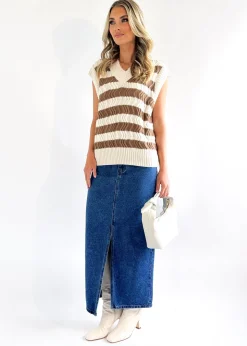 Women Gingham & Heels Basic Tops><noscript><img width=