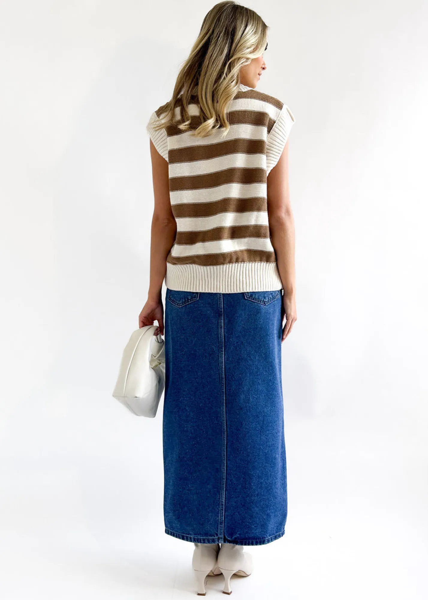 Women Gingham & Heels Basic Tops>Avania Knit Vest