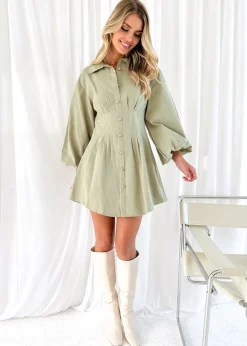 Women Gingham & Heels Short>Avie Dress