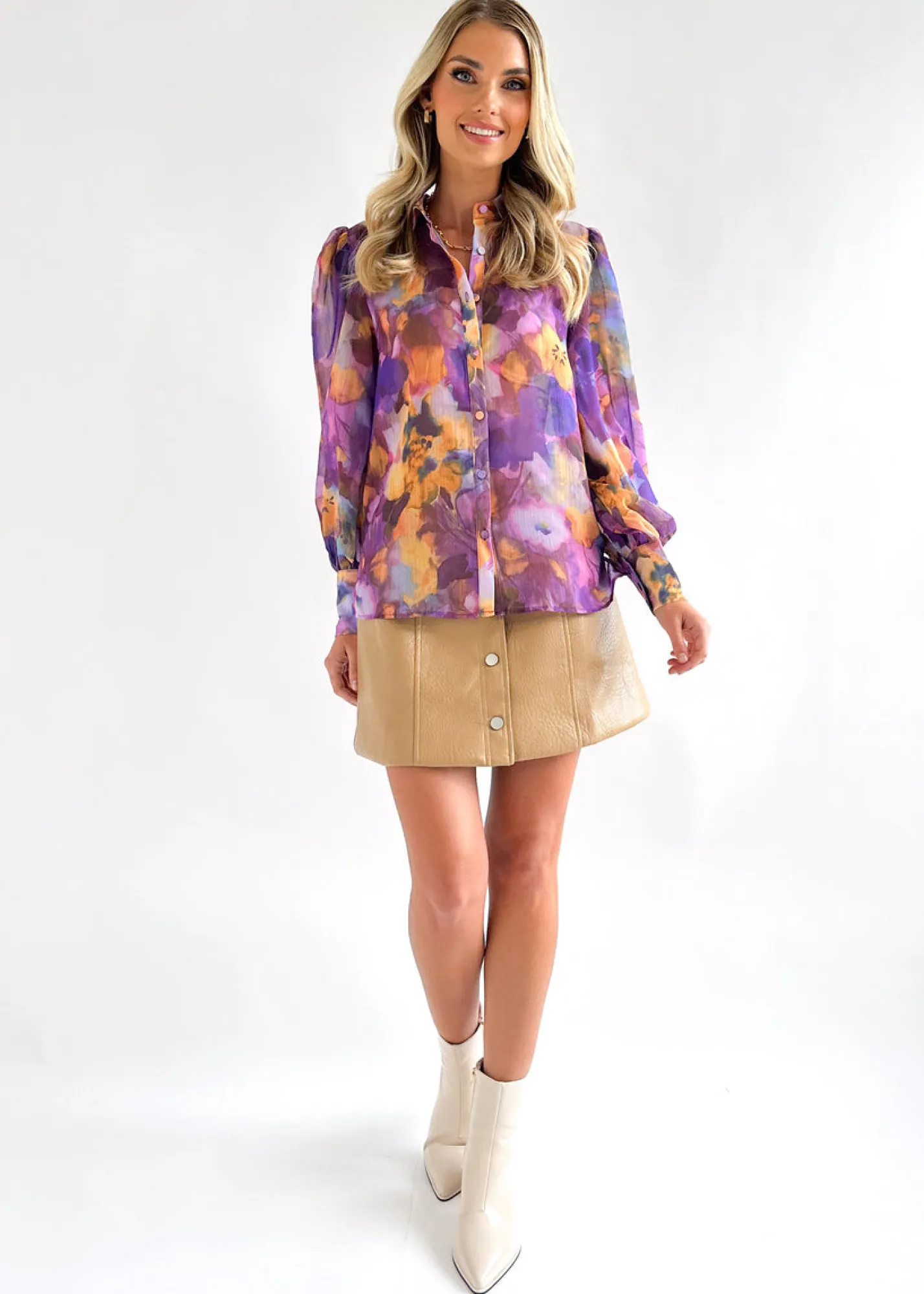Women Gingham & Heels Blouses>Ayisha Blouse