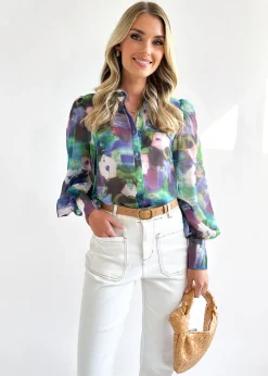 Women Gingham & Heels Blouses><noscript><img width=