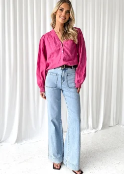 Women Gingham & Heels Shirts>Azer Linen Shirt