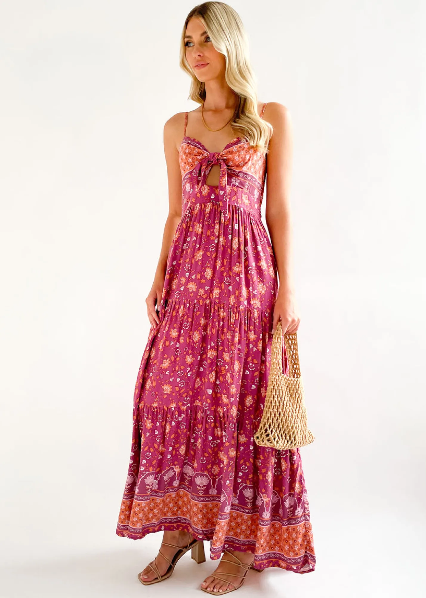 Women Gingham & Heels Maxi>Bambi Maxi Dress
