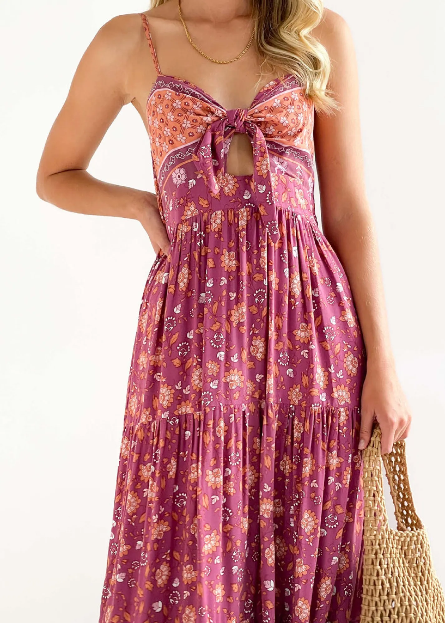 Women Gingham & Heels Maxi>Bambi Maxi Dress