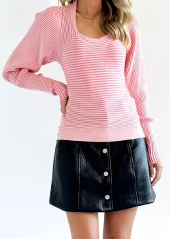 Women Gingham & Heels Basic Tops><noscript><img width=