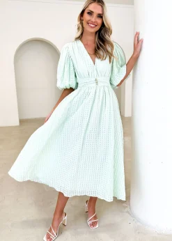 Women Gingham & Heels Midi>Berina Midi Dress