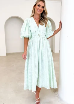 Women Gingham & Heels Midi><noscript><img width=