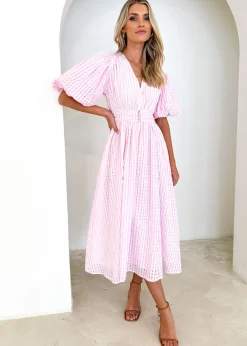Women Gingham & Heels Midi>Berina Midi Dress