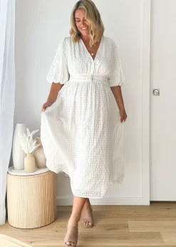 Women Gingham & Heels Midi>Berina Midi Dress