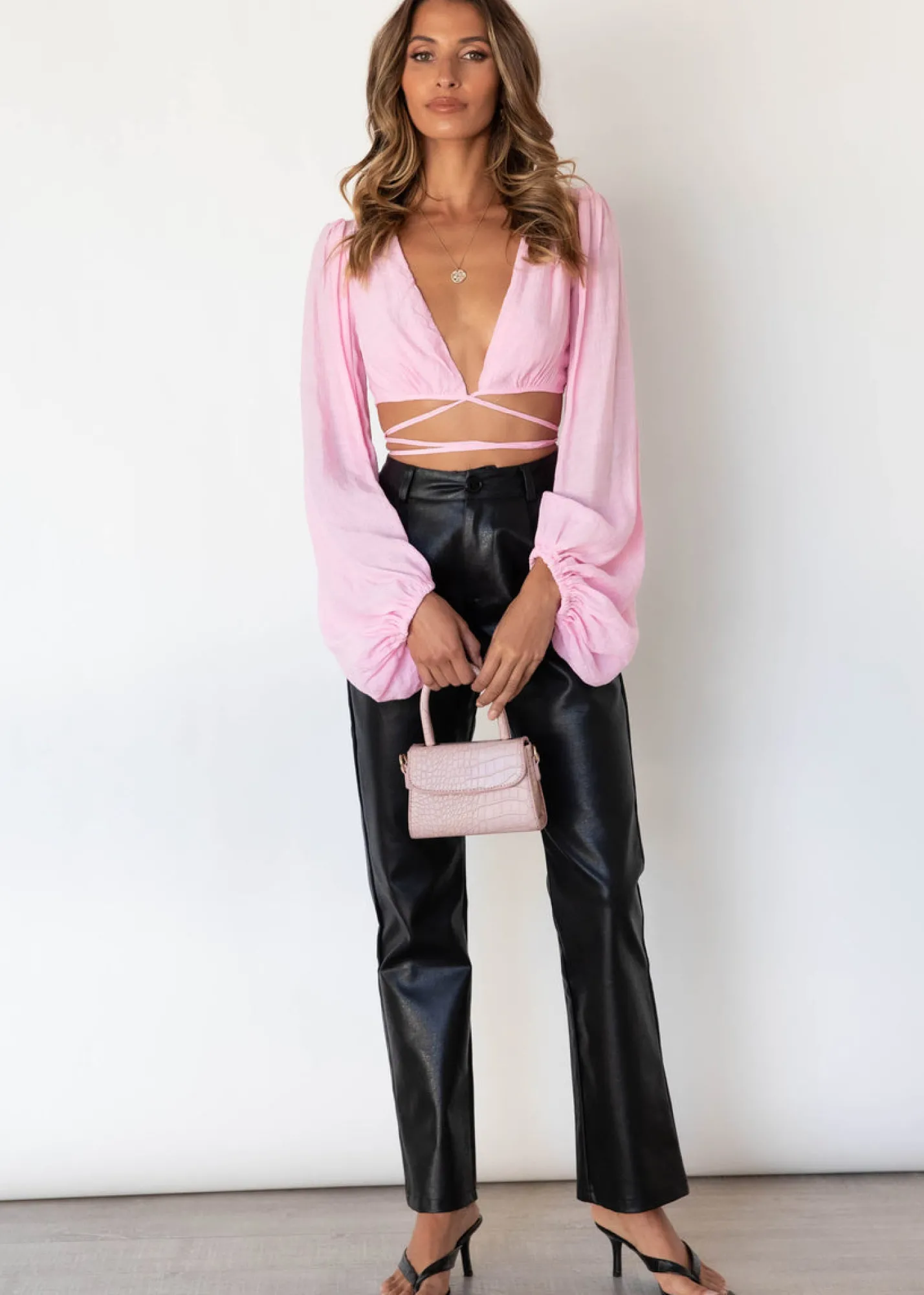 Women Gingham & Heels Crops>Berkley Crop