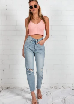 Women Gingham & Heels Knit Tops><noscript><img width=