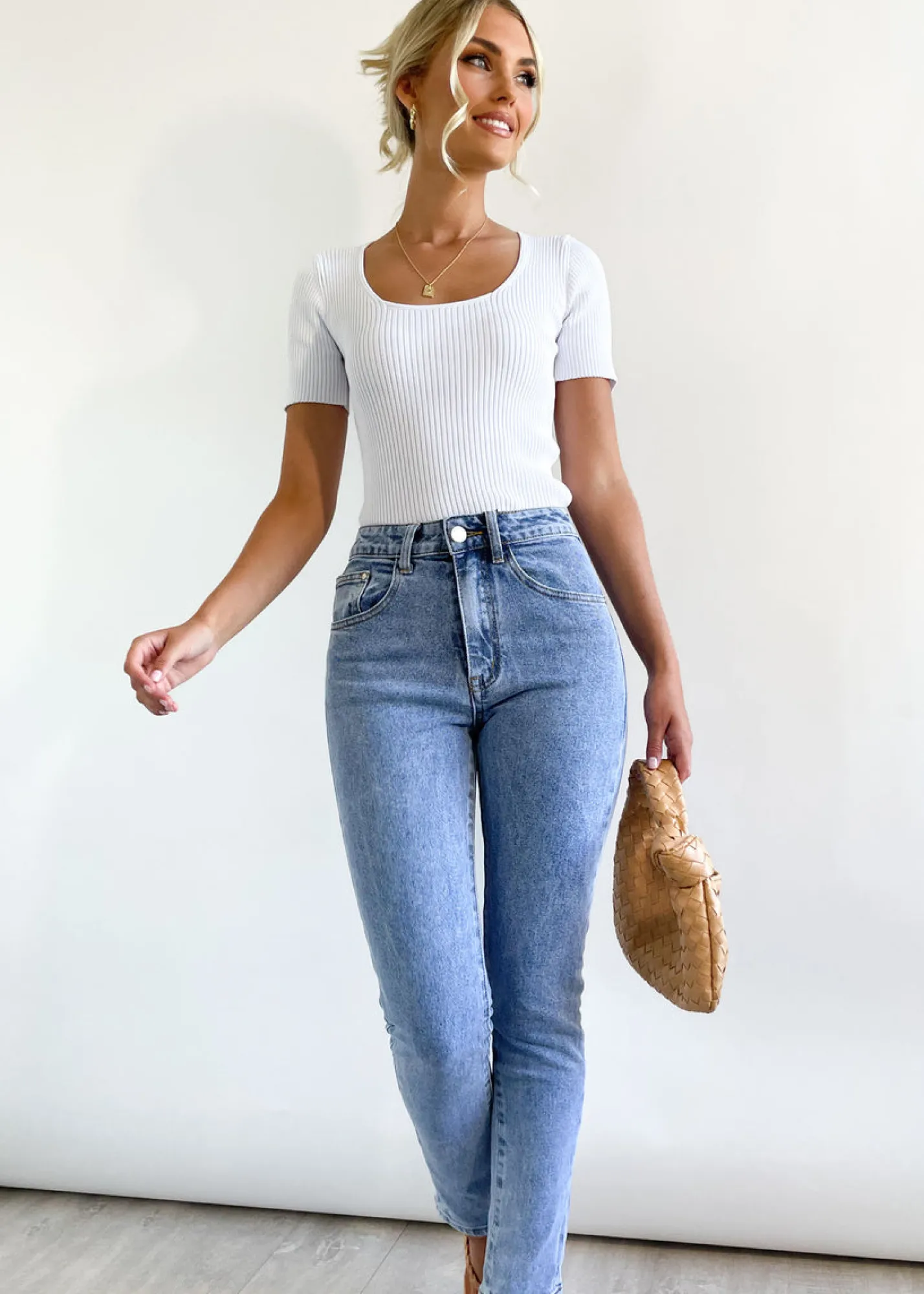 Women Gingham & Heels Jeans>Blaire Mom Jeans
