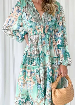 Women Gingham & Heels Maxi>Blancia Maxi Dress