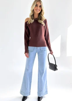 Women Gingham & Heels Knit Tops><noscript><img width=