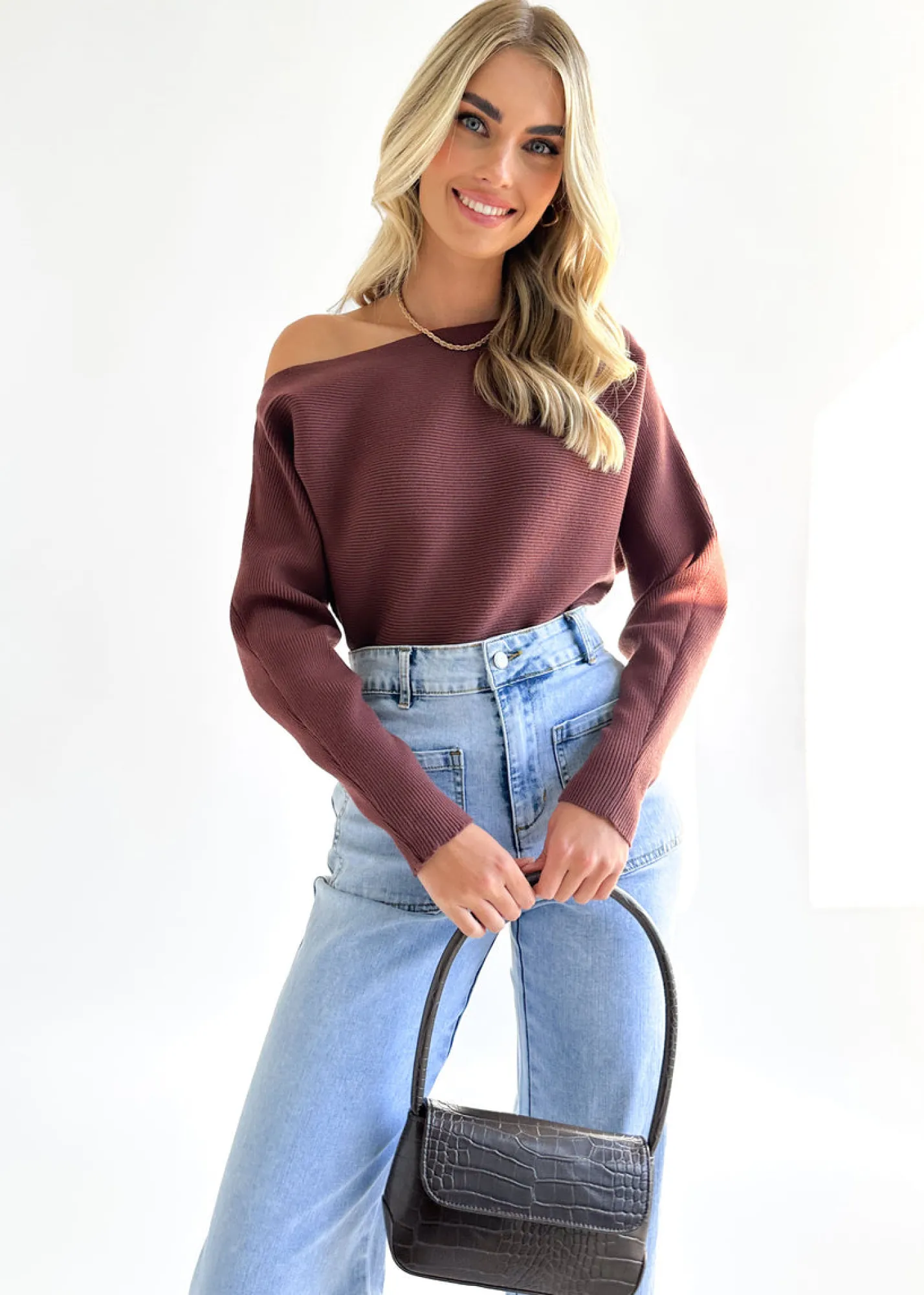 Women Gingham & Heels Knit Tops>Bloome Knit Top
