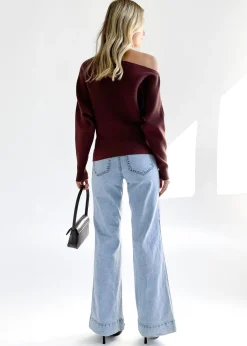 Women Gingham & Heels Knit Tops><noscript><img width=