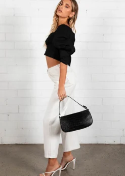 Women Gingham & Heels Crops><noscript><img width=