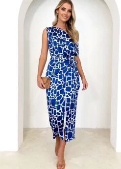 Women Gingham & Heels Midi>Brookia Tie Midi Dress