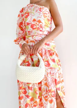 Women Gingham & Heels Maxi>Brynnie One Shoulder Maxi Dress