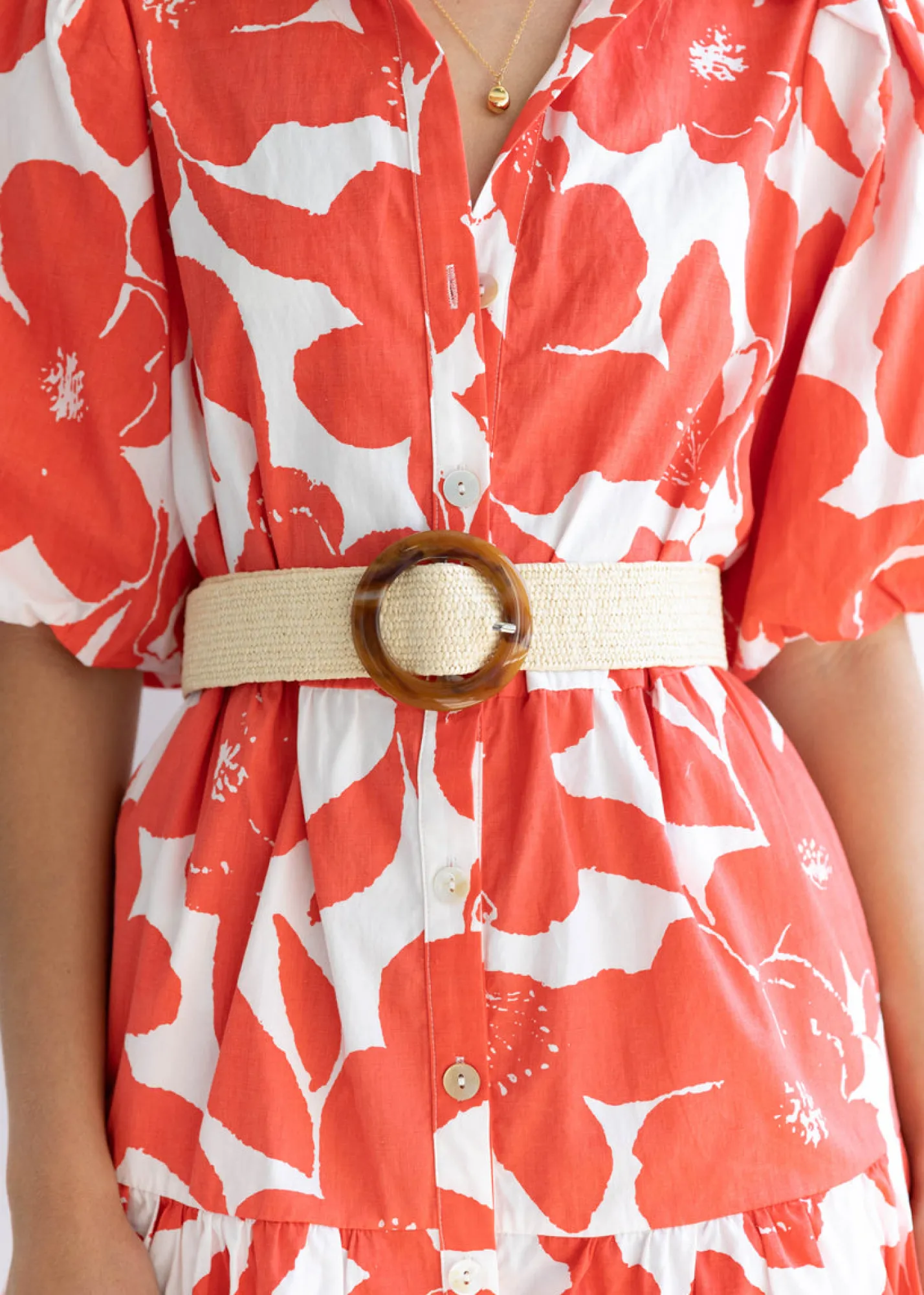 Women Gingham & Heels Belts>Byron Tort Belt