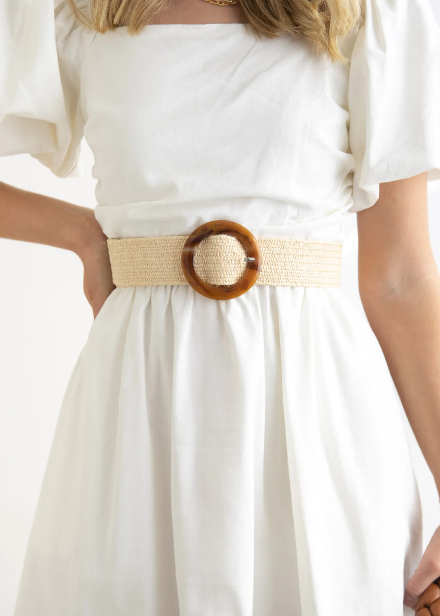 Women Gingham & Heels Belts>Byron Tort Belt