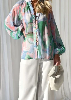 Women Gingham & Heels Blouses><noscript><img width=