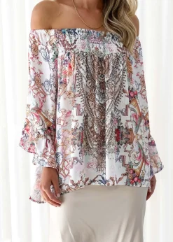 Women Gingham & Heels Blouses><noscript><img width=