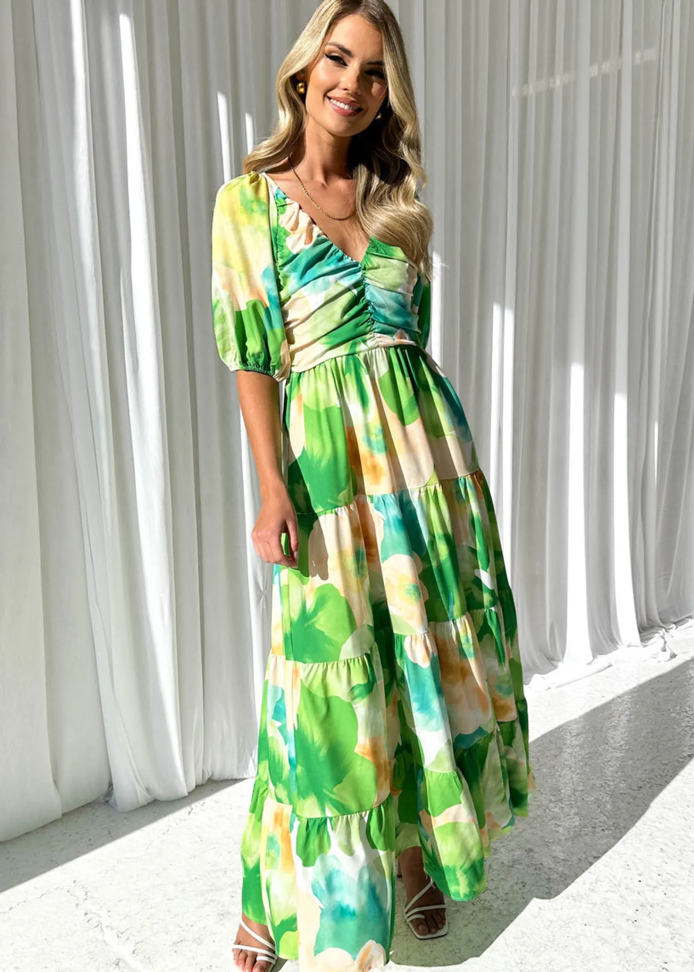 Women Gingham & Heels Maxi>Caprani Maxi Dress