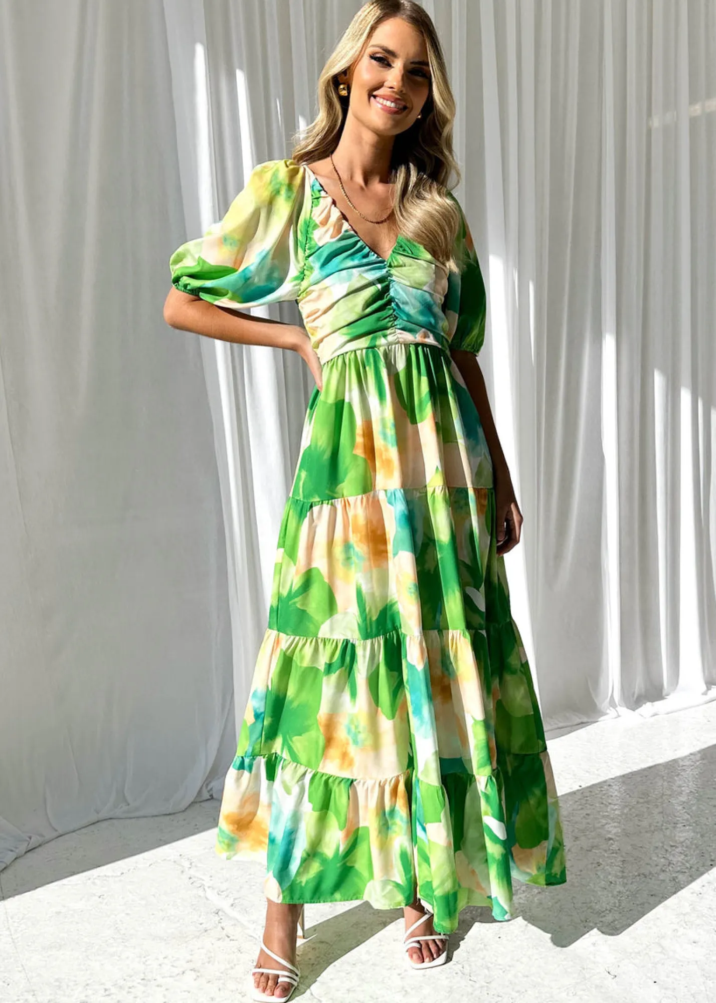 Women Gingham & Heels Maxi>Caprani Maxi Dress
