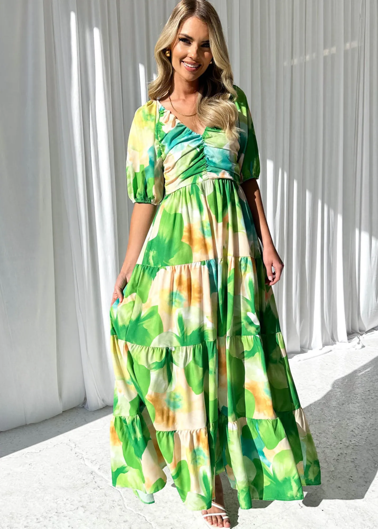 Women Gingham & Heels Maxi>Caprani Maxi Dress