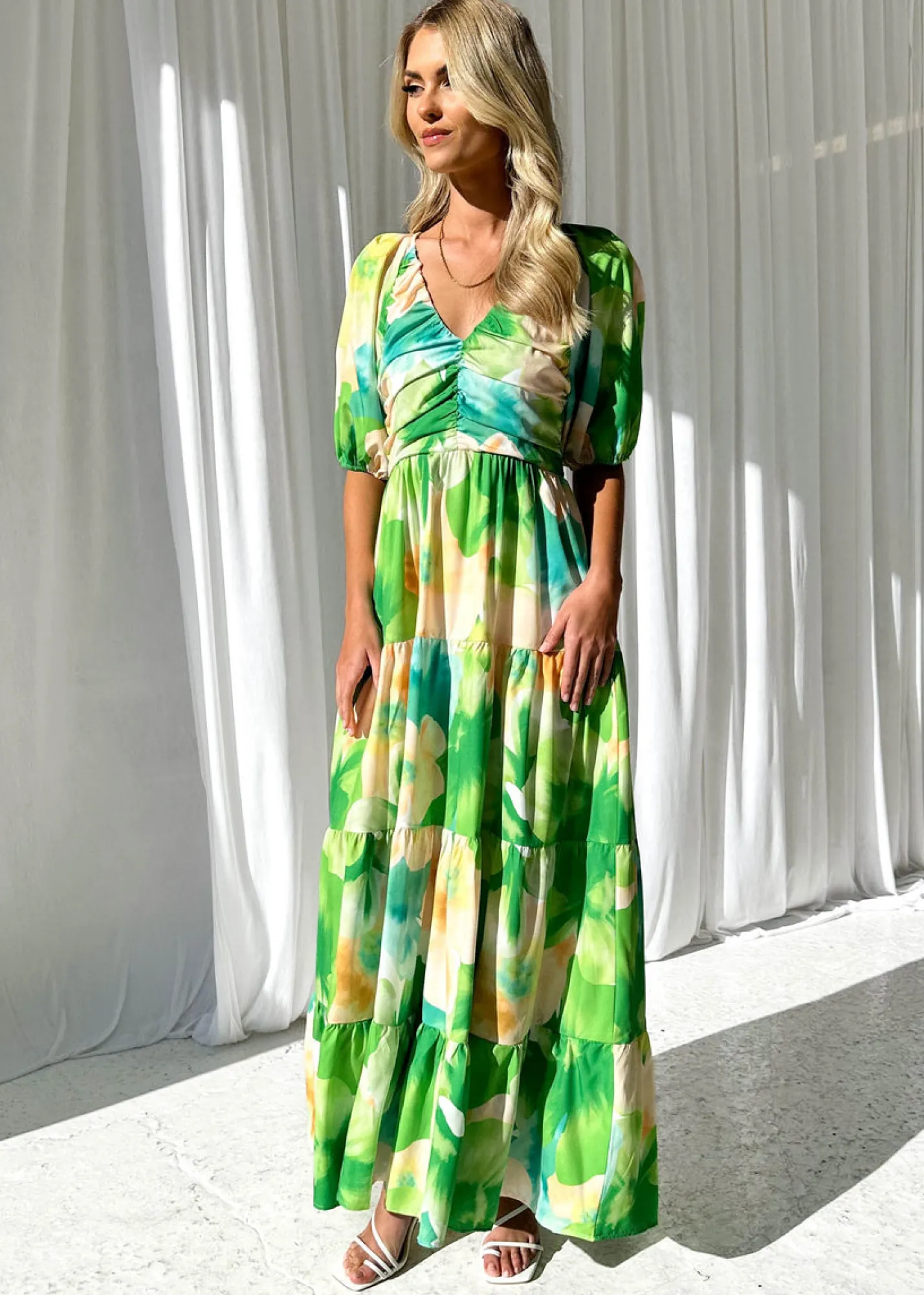 Women Gingham & Heels Maxi>Caprani Maxi Dress
