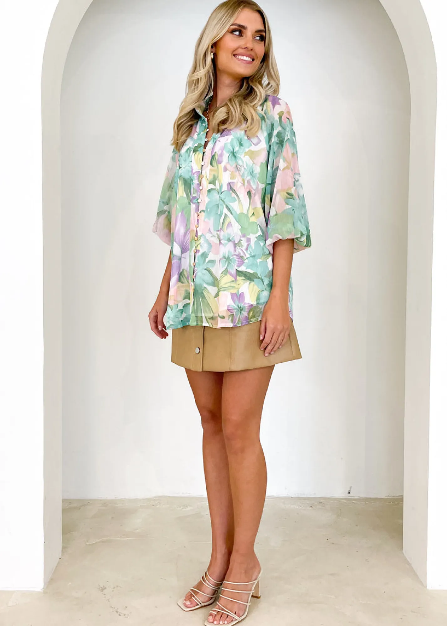 Women Gingham & Heels Blouses>Caprice Blouse