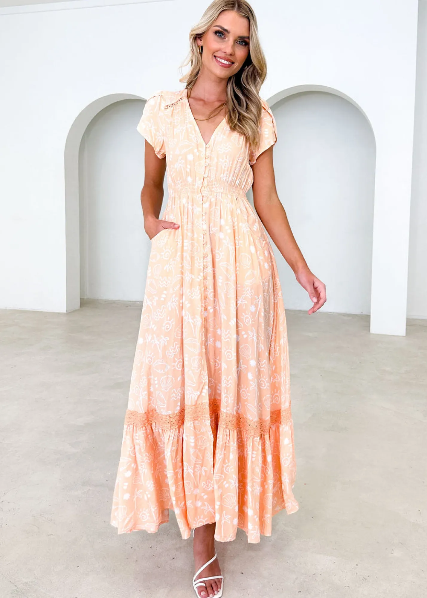 Women Gingham & Heels Maxi>Carmen Maxi Dress