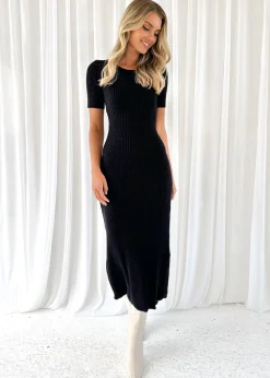 Women Gingham & Heels Midi>Carrie Knit Midi Dress