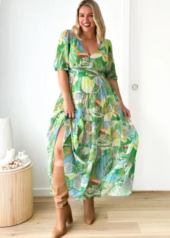 Women Gingham & Heels Maxi>Catana Maxi Dress