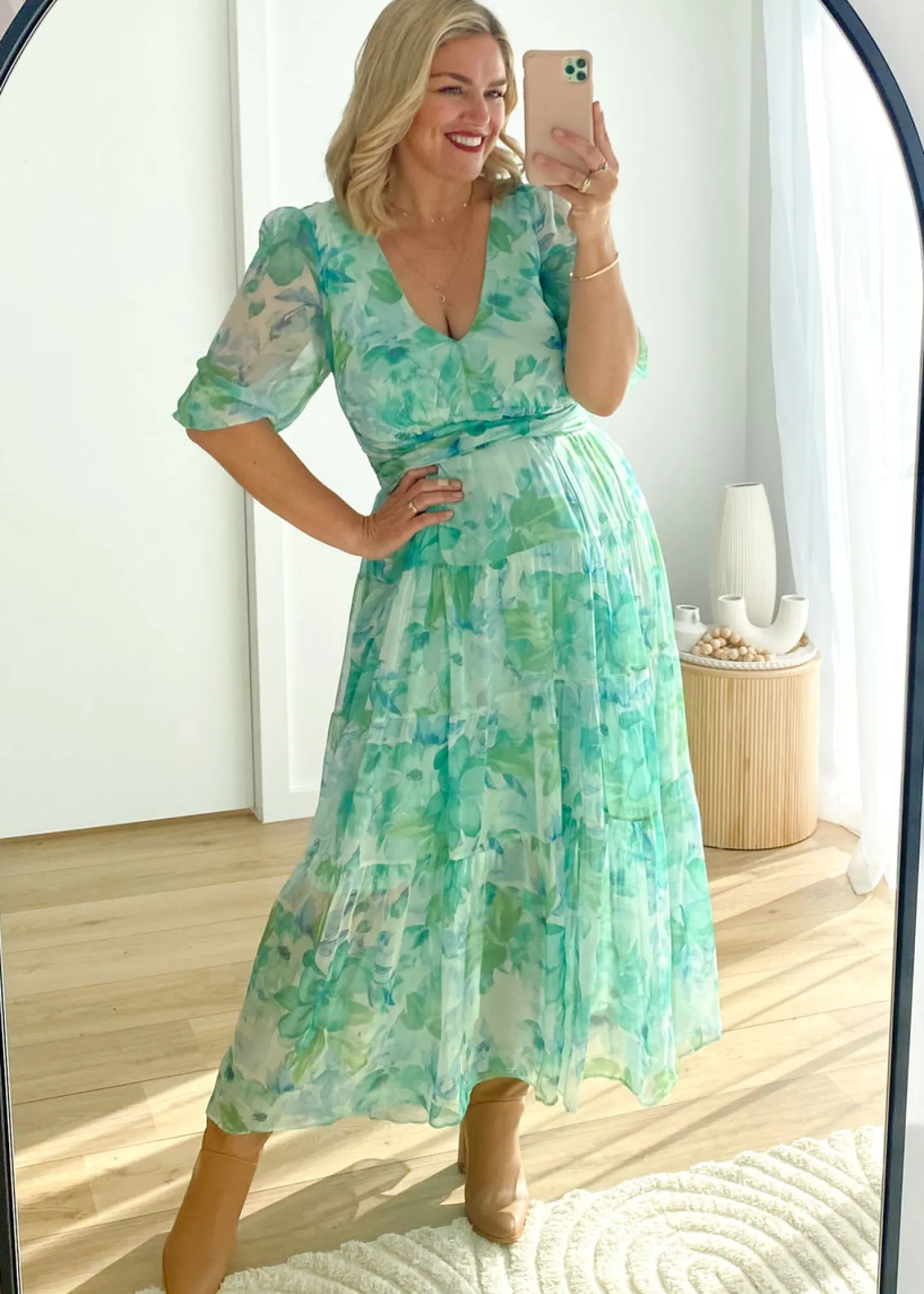Women Gingham & Heels Maxi>Catana Maxi Dress